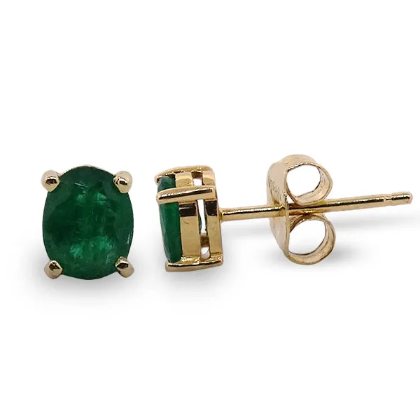 Emerald Stud Earrings