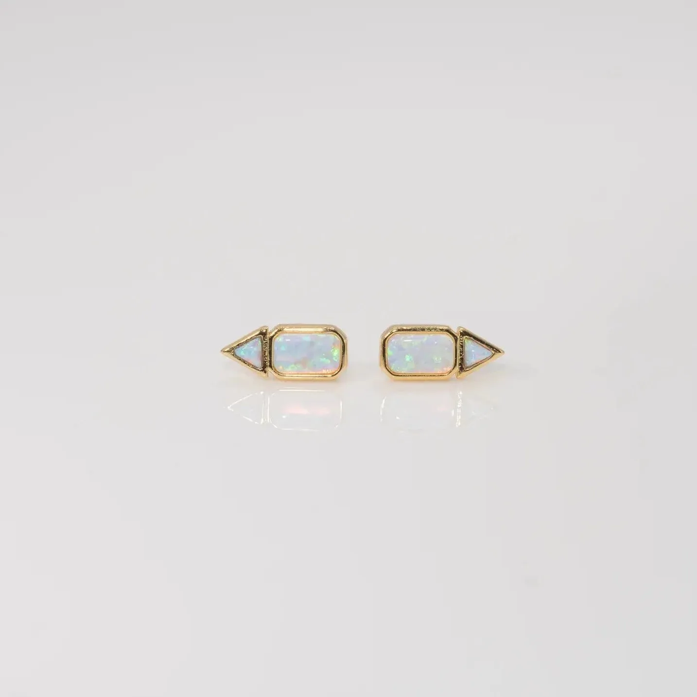 Emerald Triangle Studs