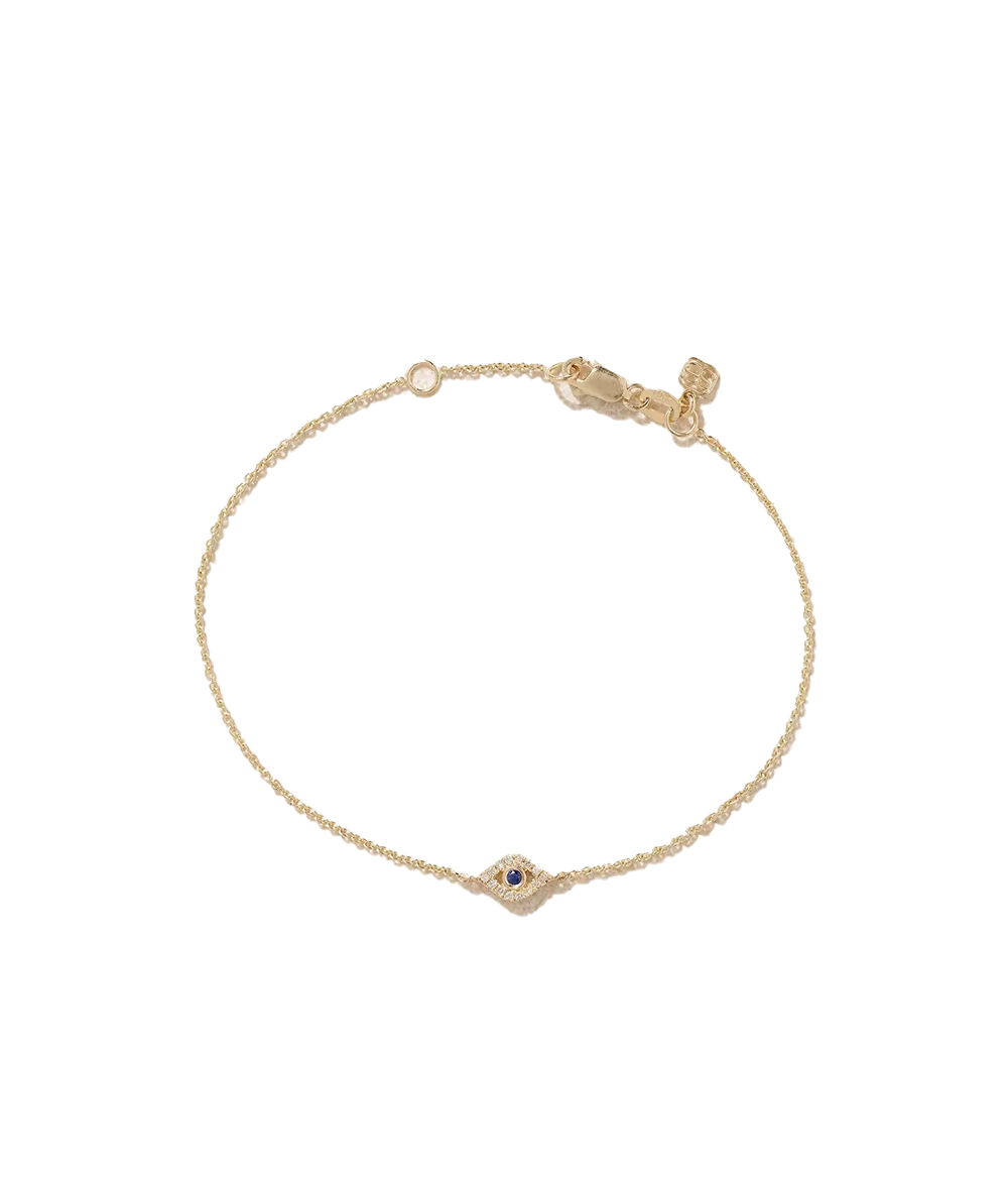Evil Eye Bracelet in 14K Yellow Gold