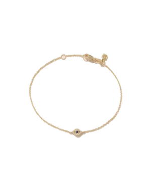 Evil Eye Bracelet in 14K Yellow Gold