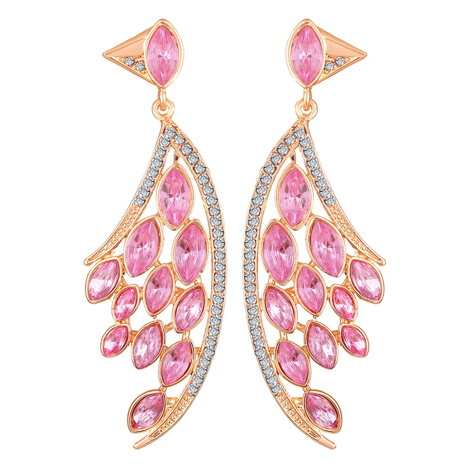 Feather Shaped Dangle Earring