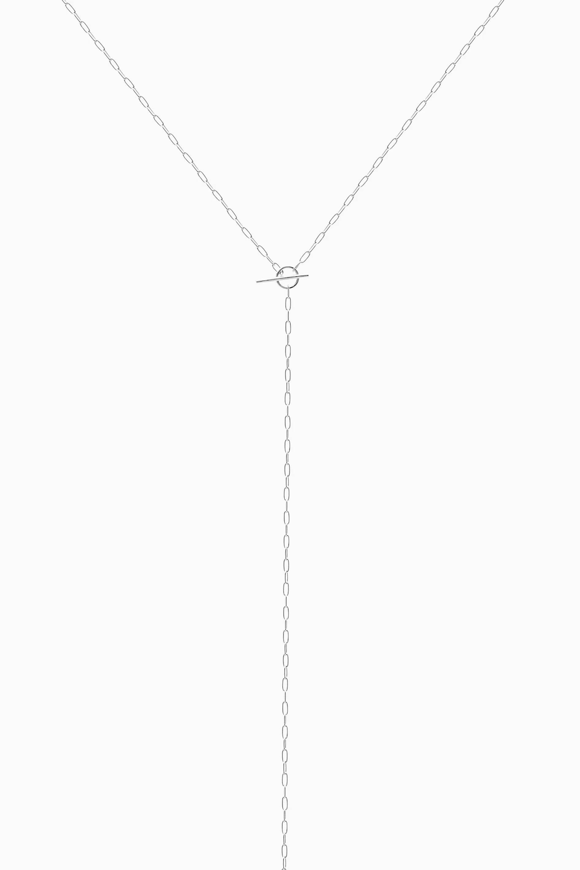 Fine Drop Necklace | Silver