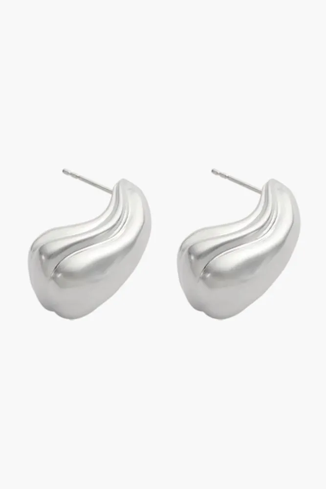 Float Oversized Studs - Silver