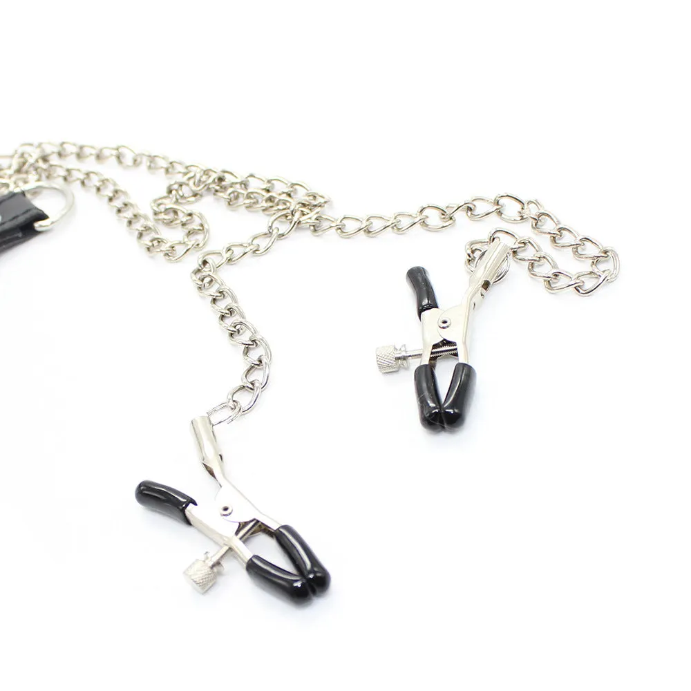 Gay Nipple Clamps With Chain And Cock Ring