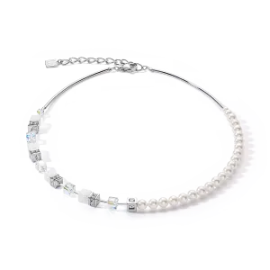 GeoCube Precious Fusion Pearls Necklace