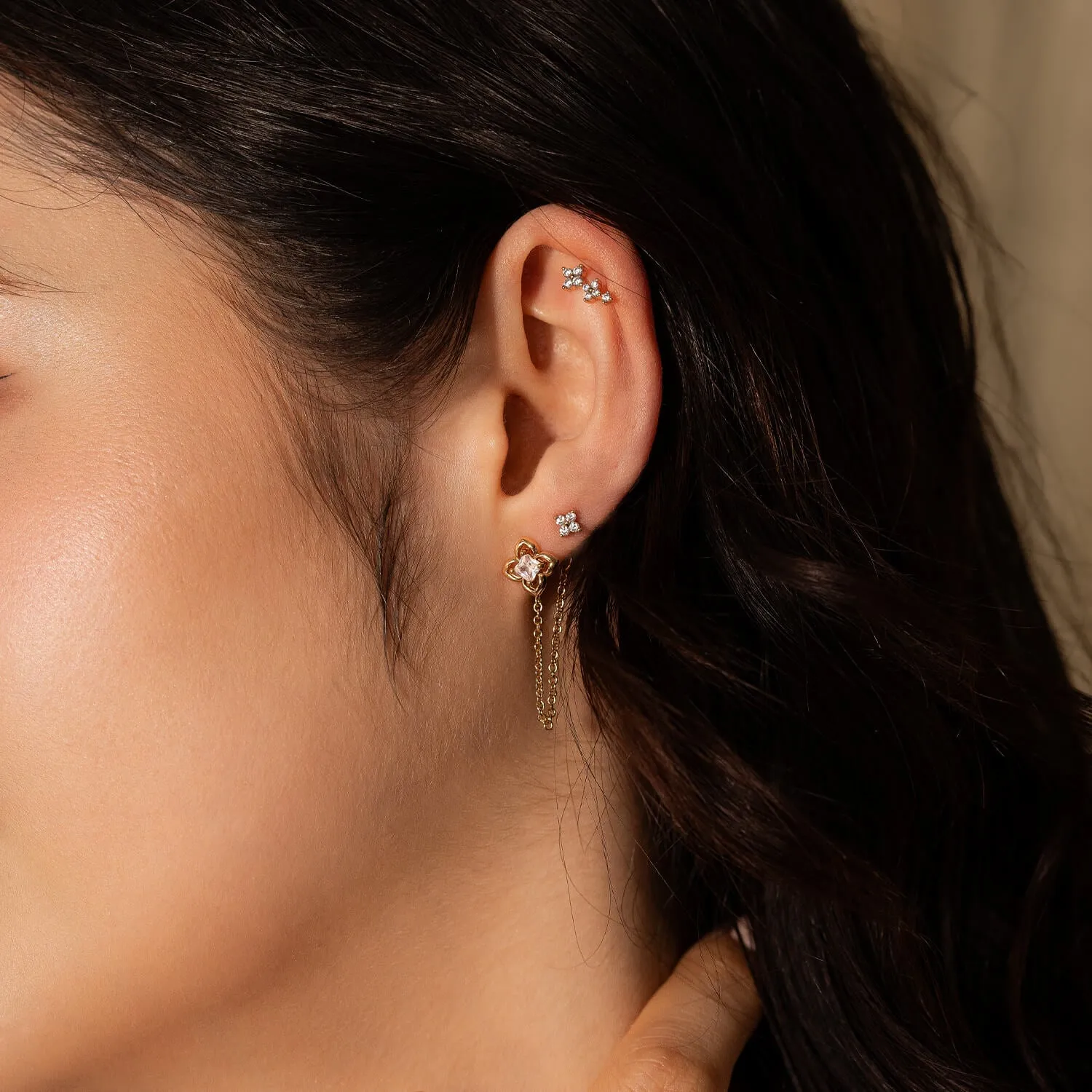 Gold Casablanca Ilsa Studs