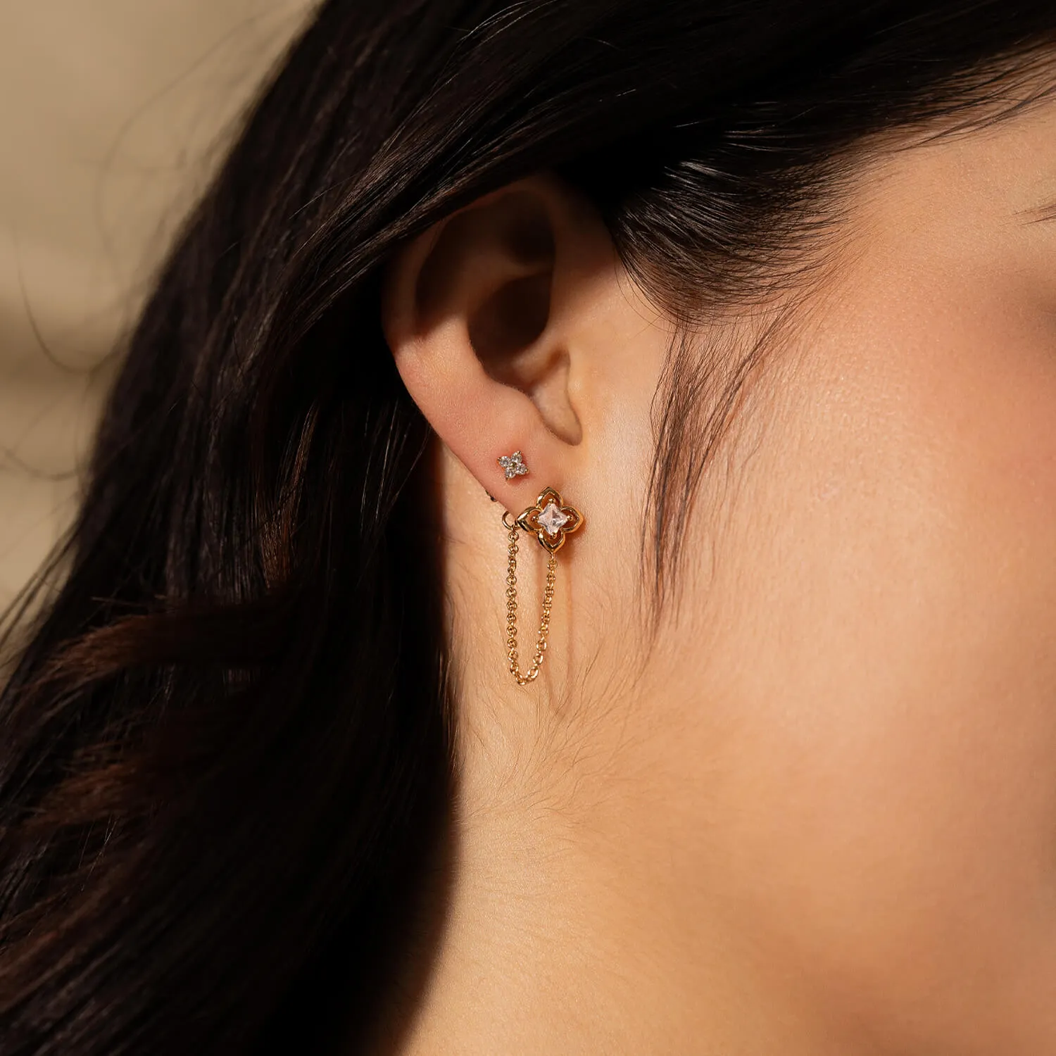 Gold Casablanca Ilsa Studs