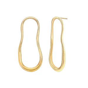 Gold Earrings Lava