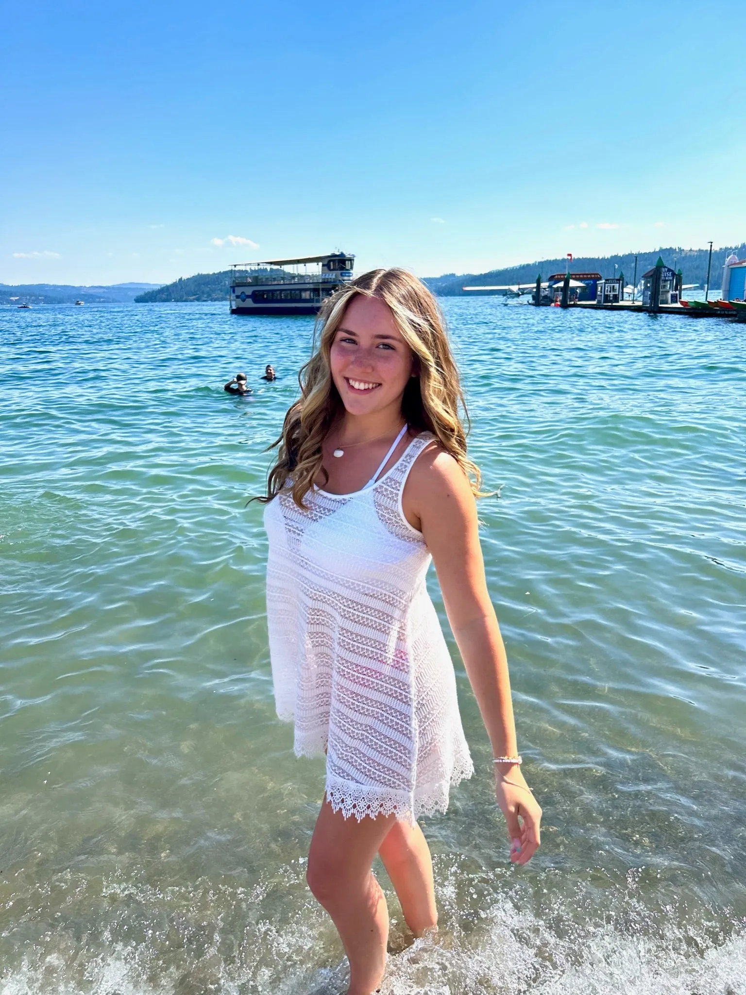 Gold seashell necklaces