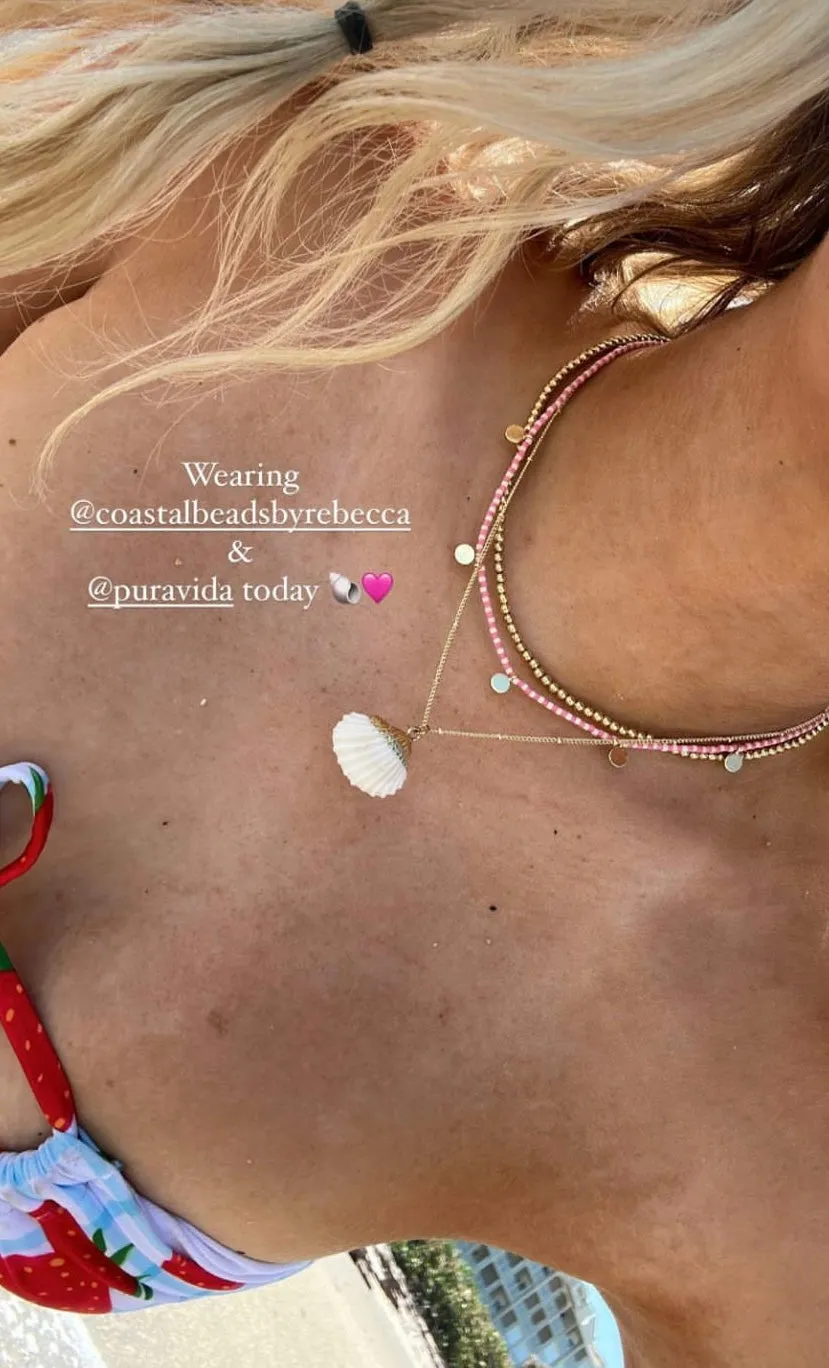 Gold seashell necklaces