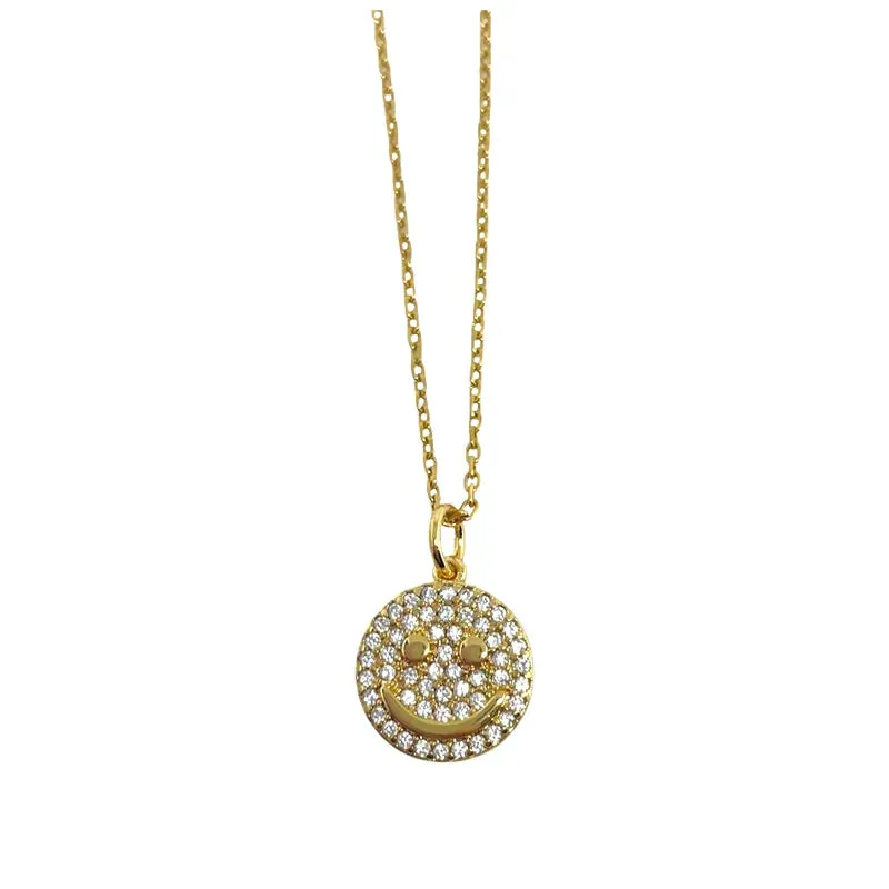 Gold Shimmering Smile Necklace
