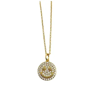 Gold Shimmering Smile Necklace