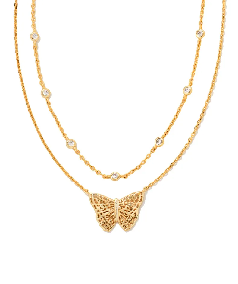 Hadley Butterfly Layered Necklace