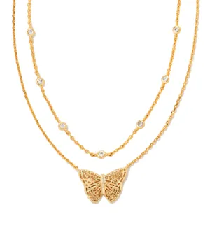 Hadley Butterfly Layered Necklace