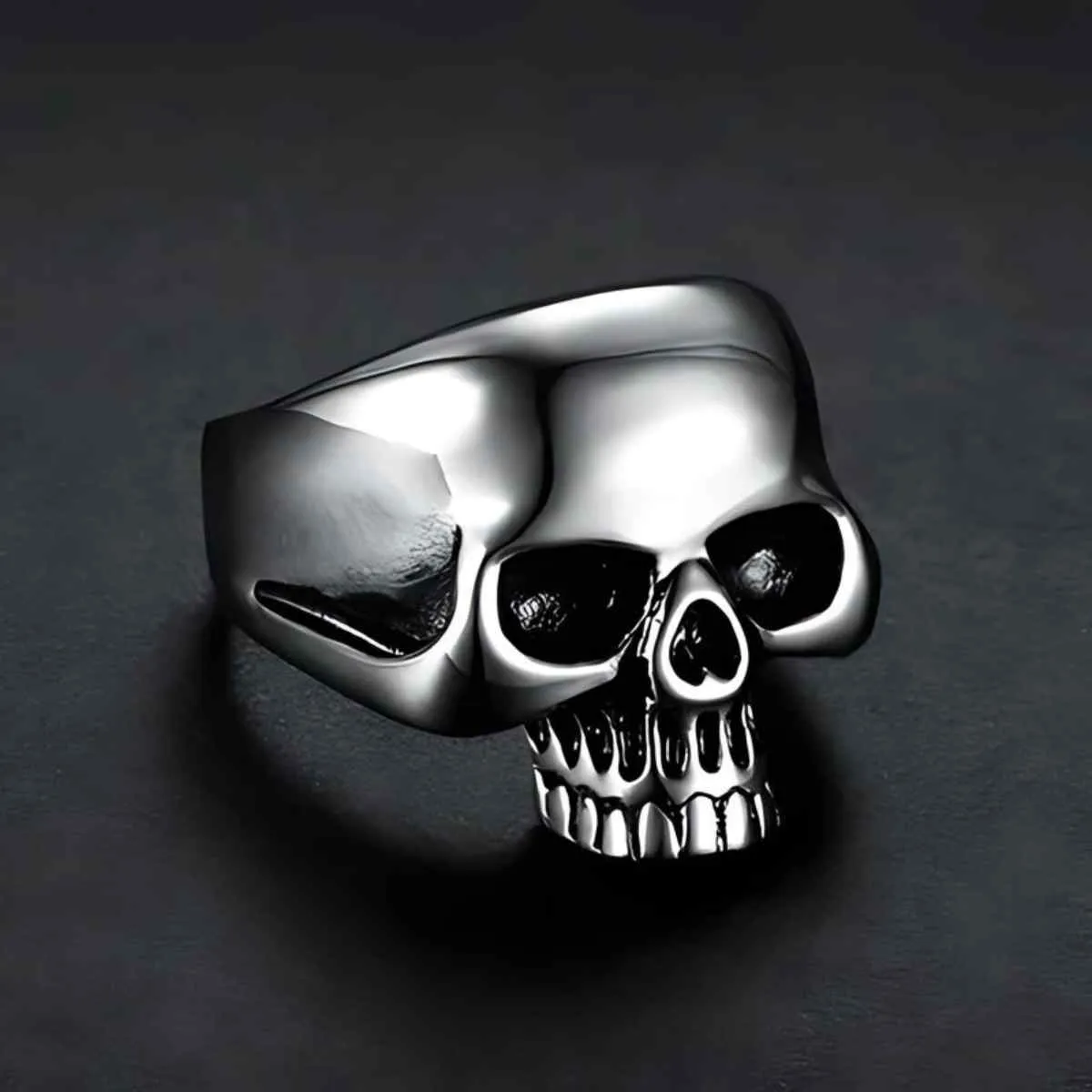 Half Jaw Skull Ring