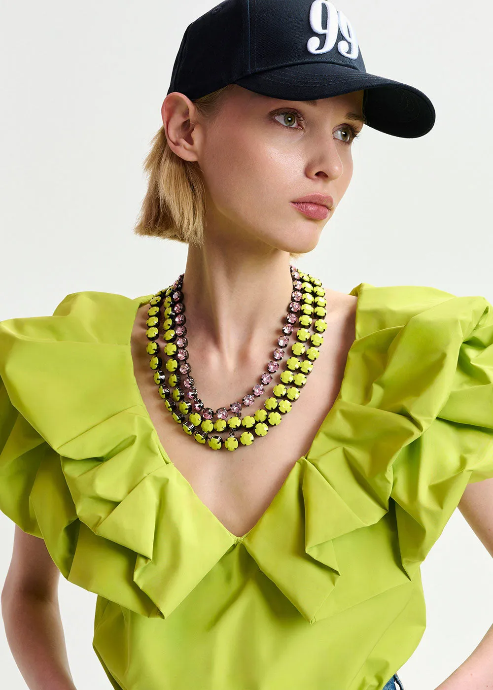 Hardians Necklace - Green Pink