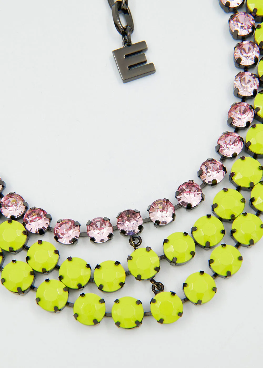 Hardians Necklace - Green Pink