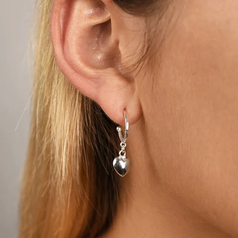 HOOP EARRINGS WITH HEART