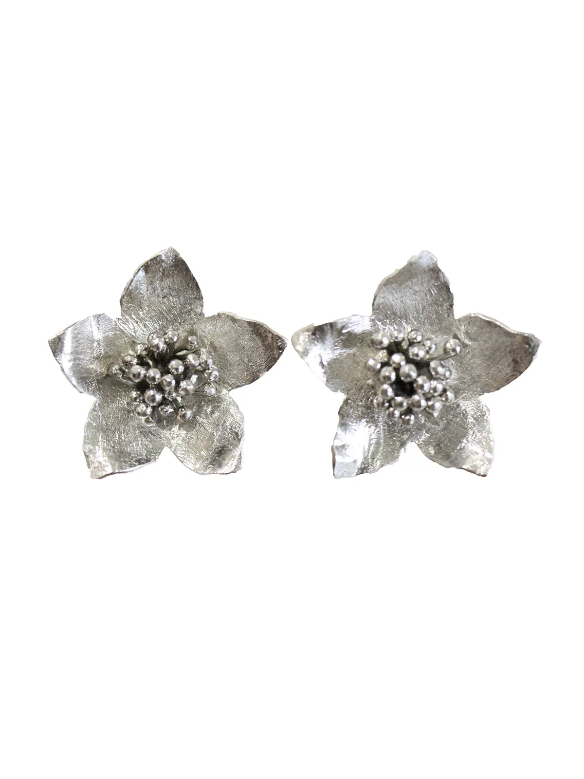 Hyperbole Accessories -Silver Periwinkle Studs