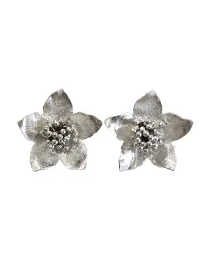 Hyperbole Accessories -Silver Periwinkle Studs