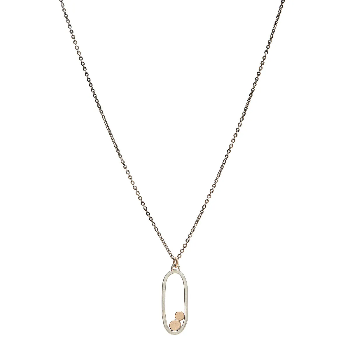 J & I Petite Balanced Gold Droplets Necklace