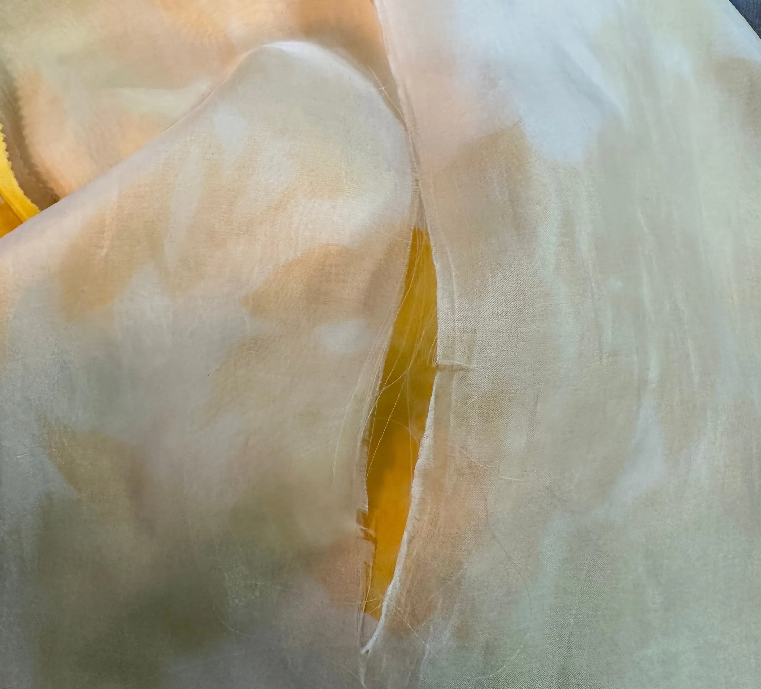 Libertine/Norman Norell Contemporary/1960s Yellow Floral Jacquard Super Embellished Gown