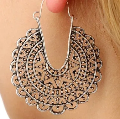 LOVCIA Unique Vintage-Inspired Designs Bohemian Hoop Earrings Collection for Women