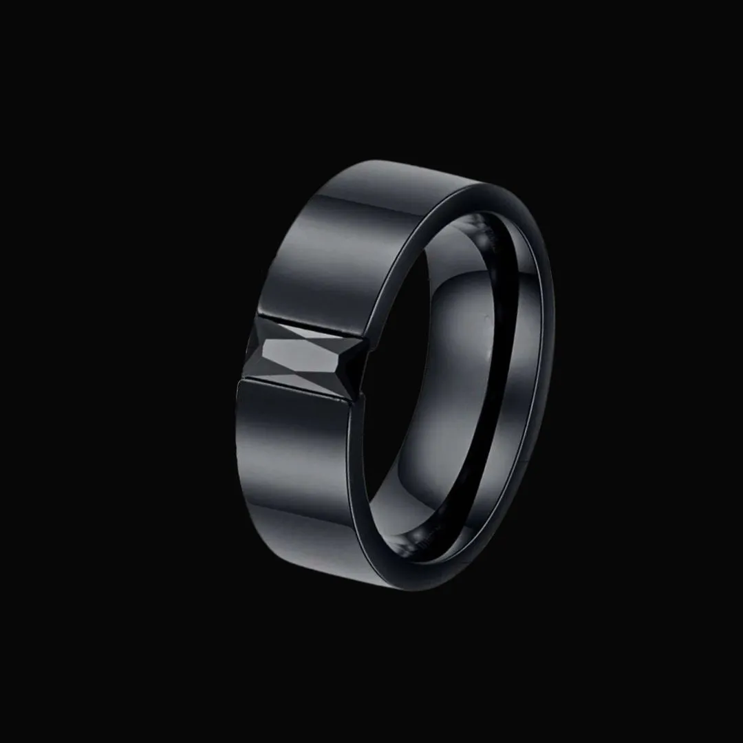 Midnight Crown Couples Ring