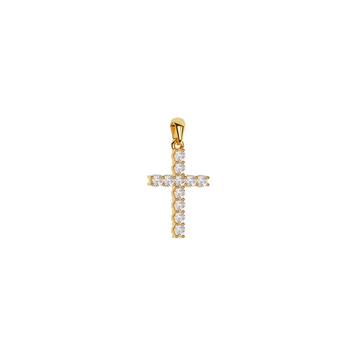 Mini Size Diamond Cross (1/6 Ct. Tw.)