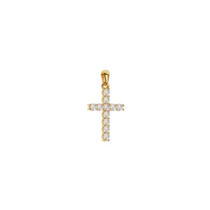 Mini Size Diamond Cross (1/6 Ct. Tw.)