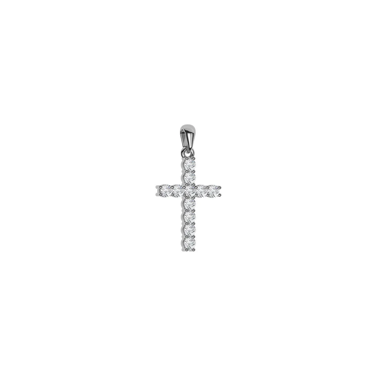 Mini Size Diamond Cross (1/6 Ct. Tw.)