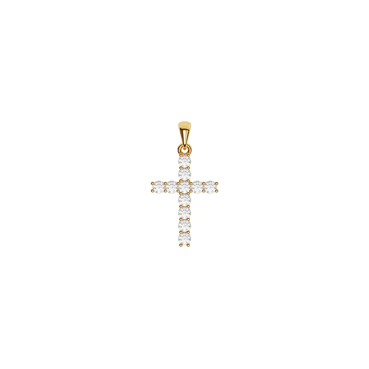 Mini Size Diamond Cross (1/6 Ct. Tw.)