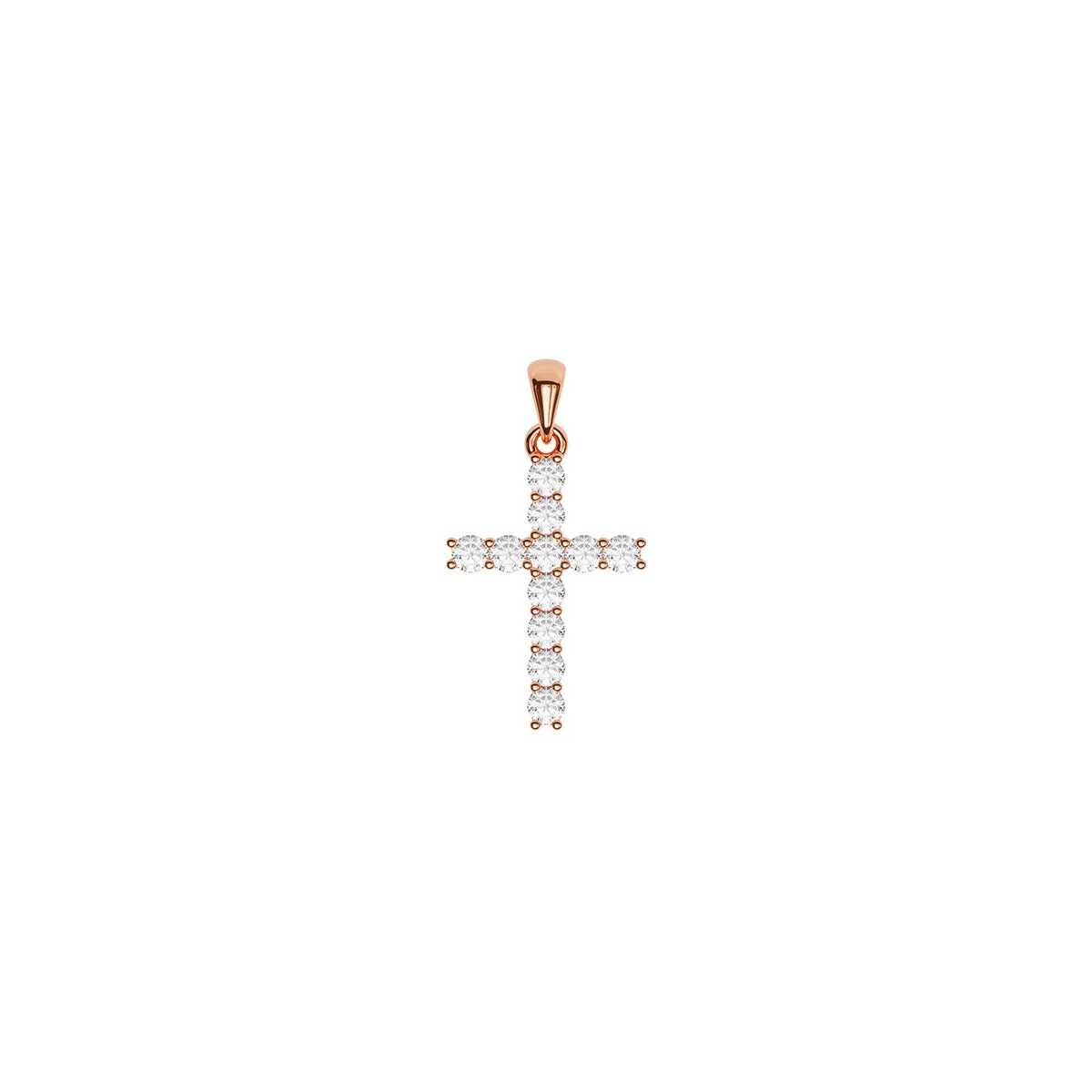 Mini Size Diamond Cross (1/6 Ct. Tw.)