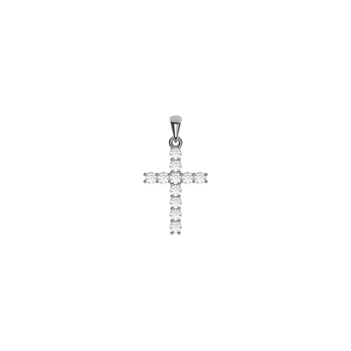 Mini Size Diamond Cross (1/6 Ct. Tw.)