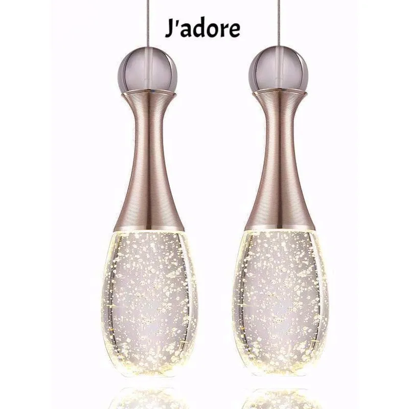 Modern Crystal Glass Bubble Pendant LED Light Hanglamp in Fashionable Minimalist Styling
