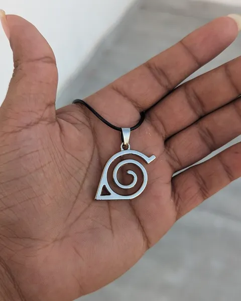 Naruto Leaf Village Logo Anime Necklace Pendant Cosplay