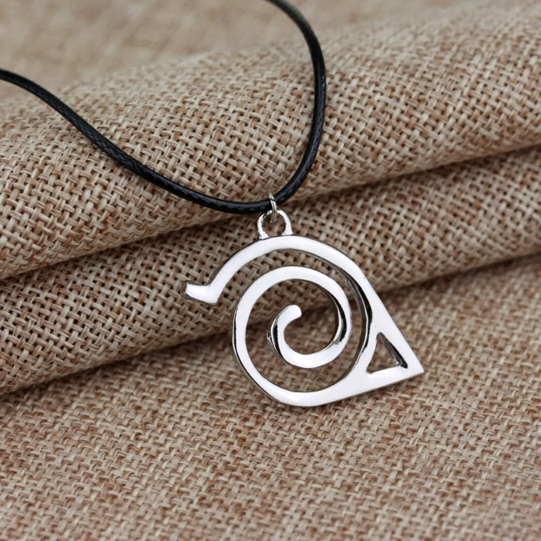 Naruto Leaf Village Logo Anime Necklace Pendant Cosplay