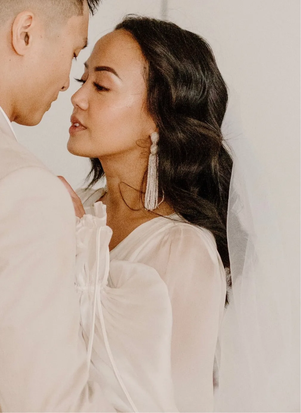 Nastasia Beaded Tassel Drop Earrings