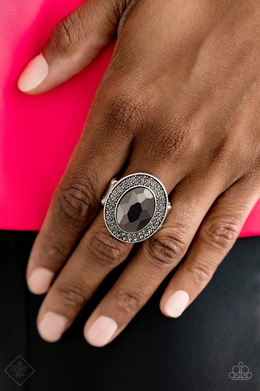 Paparazzi Castle Lockdown Silver Ring