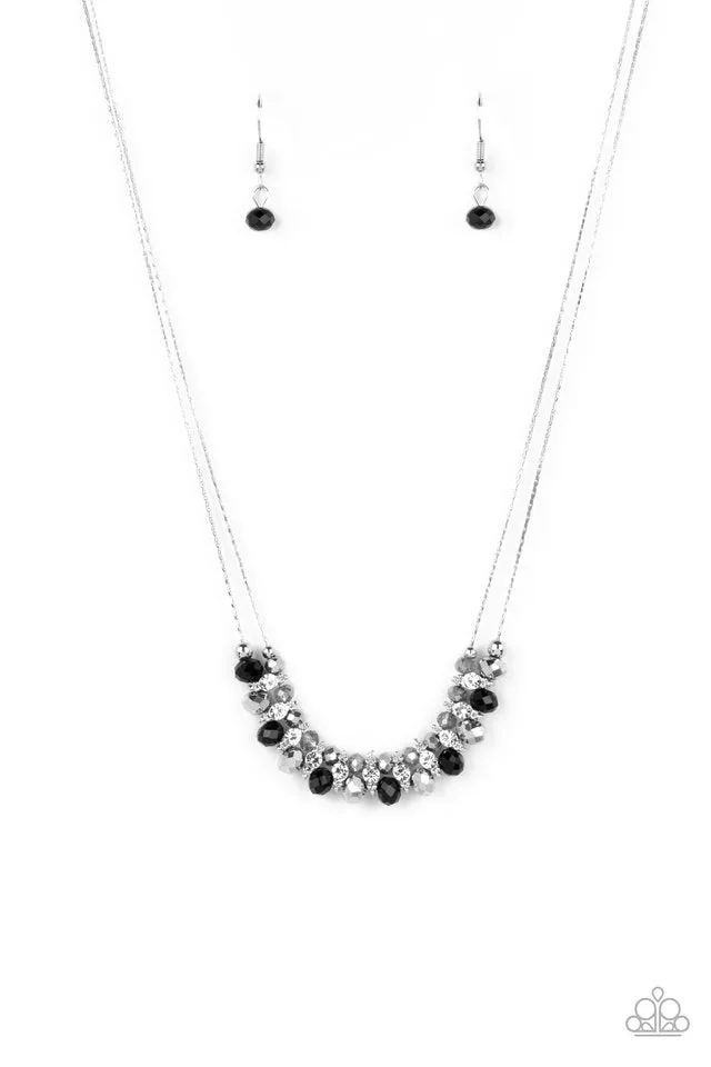 Paparazzi Necklace ~ Shimmering High Society - Black