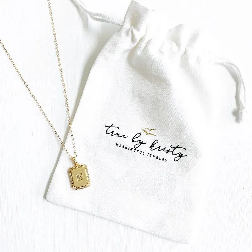 Pavé Initial Necklaces