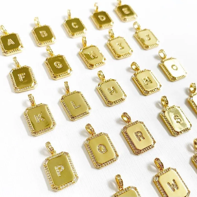 Pavé Initial Necklaces