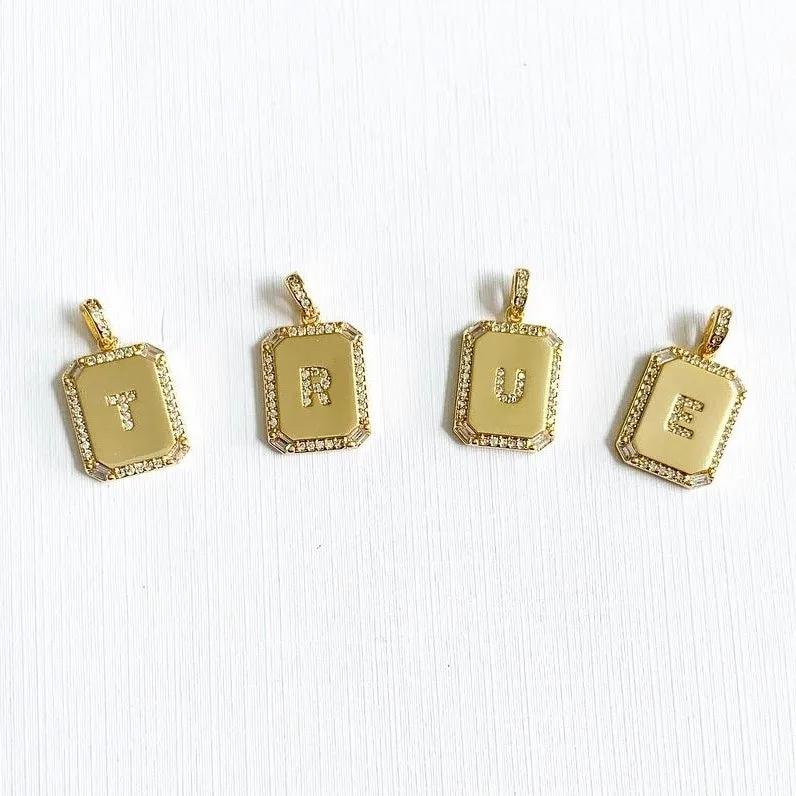 Pavé Initial Necklaces