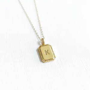 Pavé Initial Necklaces