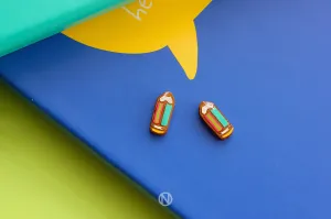 Pencil Stud Earrings (Seconds)
