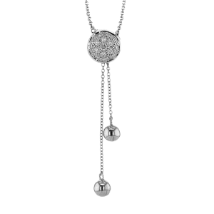 Pendant Necklace in 18k Gold with Diamonds LP4916 WHITE 18K X WHITE