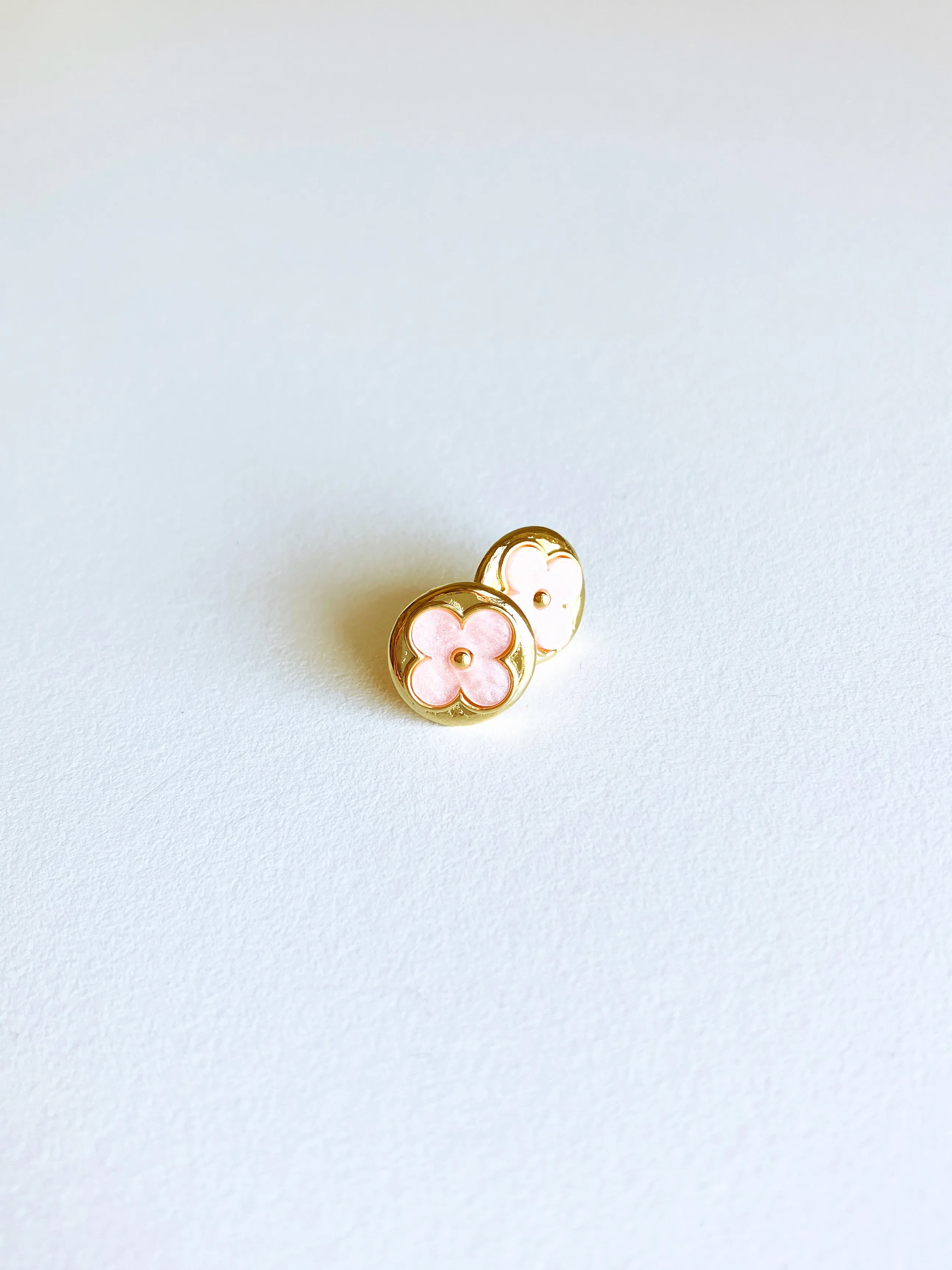 Pink Mother of Pearl Moonflower Earrings