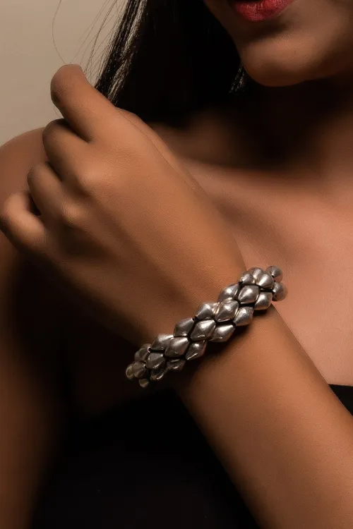 Pure Silver Traditional Maharashtrian Bracelet - Bormal