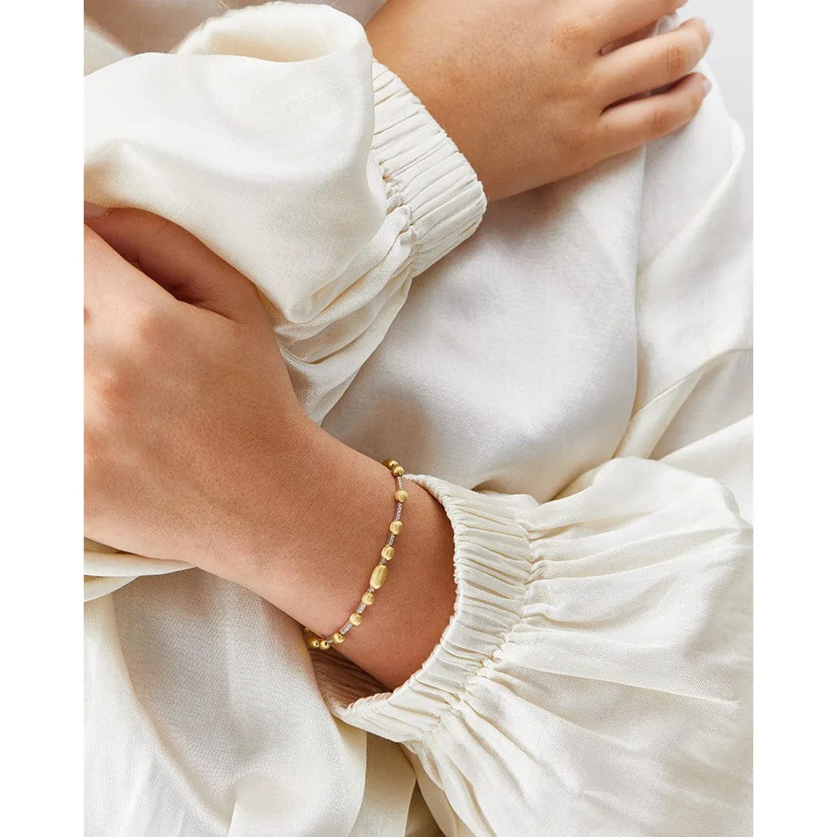 "Élite" Gold and Diamonds Tennis Bracelet