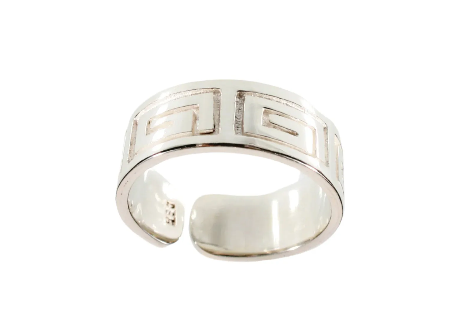 "Moschik" Peruvian Inspired Love Exchange Unisex Adjustable Sterling Silver Rings